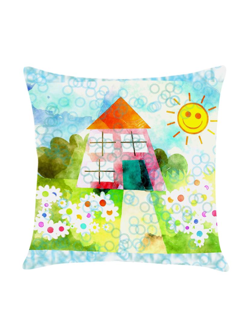 digitally printed satin cushion cover - 13713637 - Zoom Image - 0