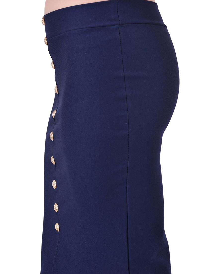 dark blue lycra pencil skirt - 13714679 - Standard Image - 3