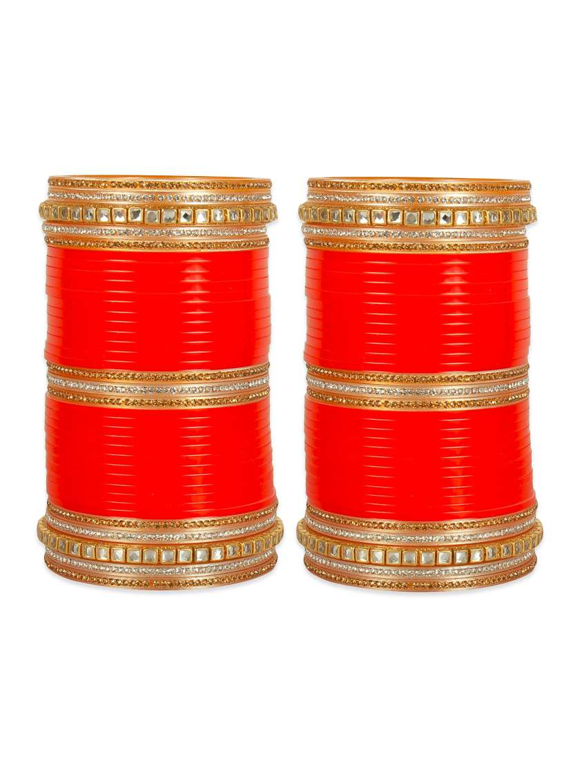 red metal bangle