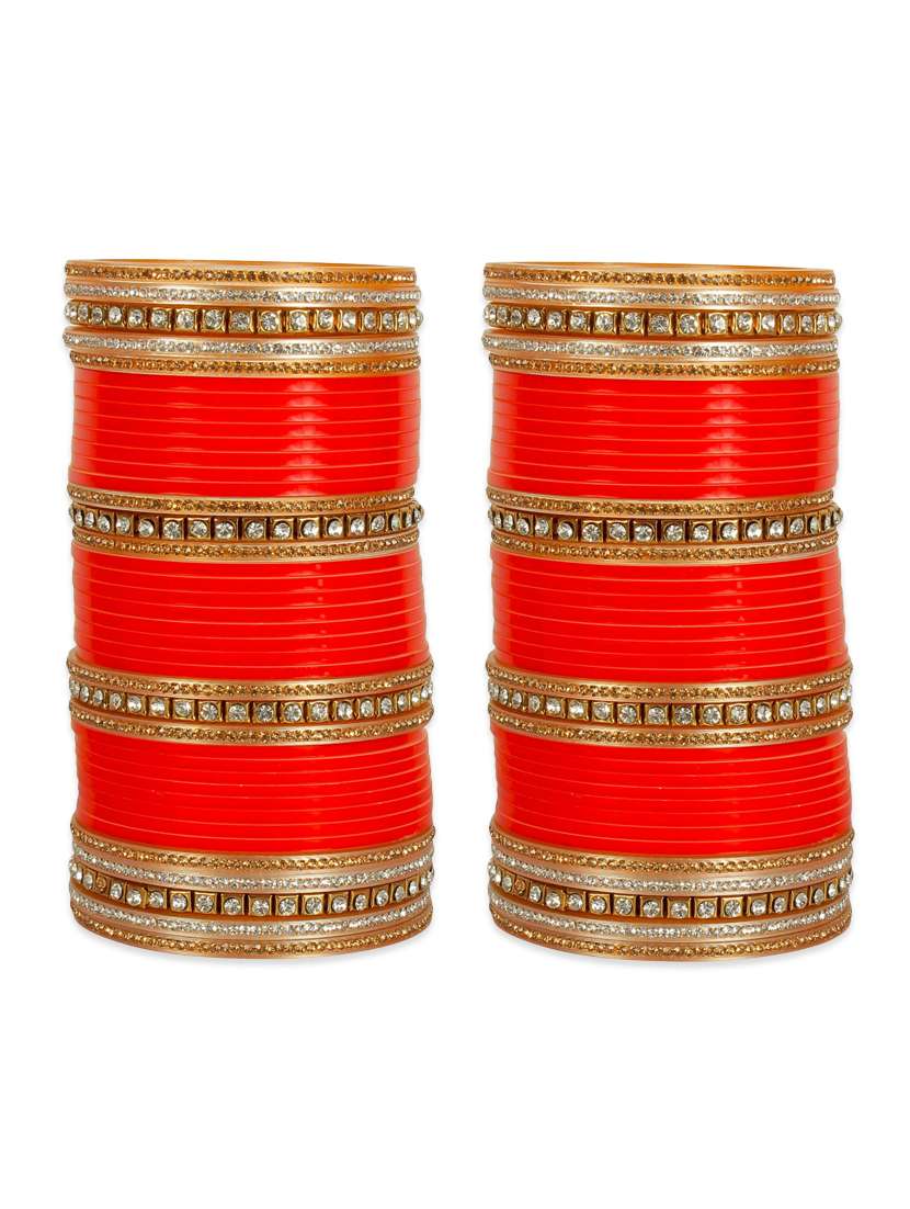red metal bangle
