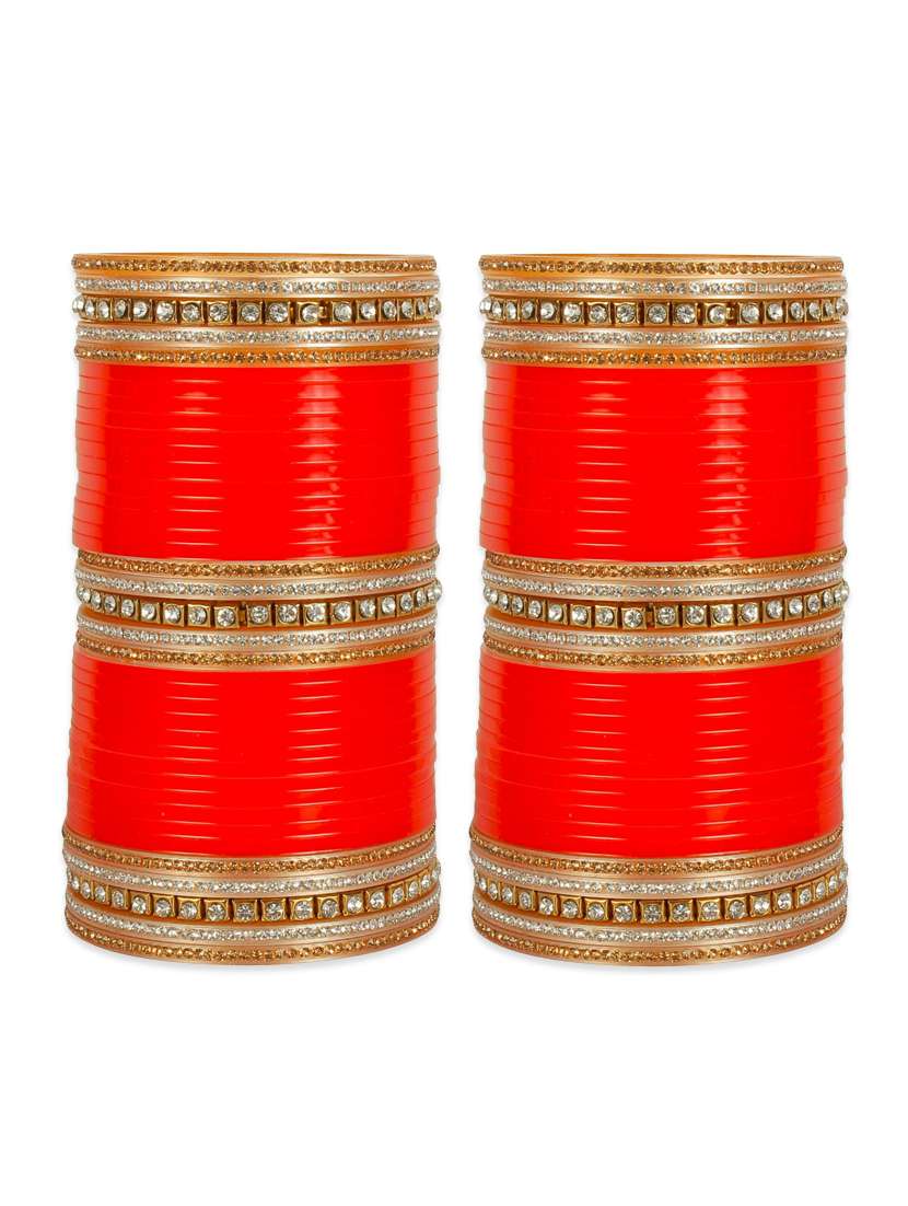 red metal bangle