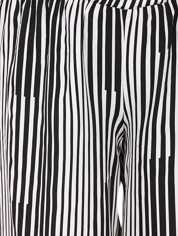 black stripped culottes capri - 13732973 - Standard Image - 3
