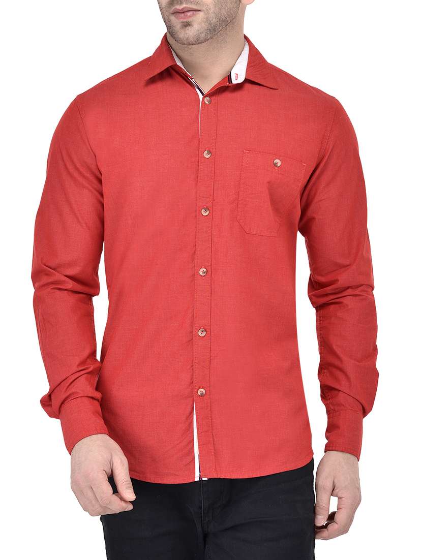 mens solid casual shirt