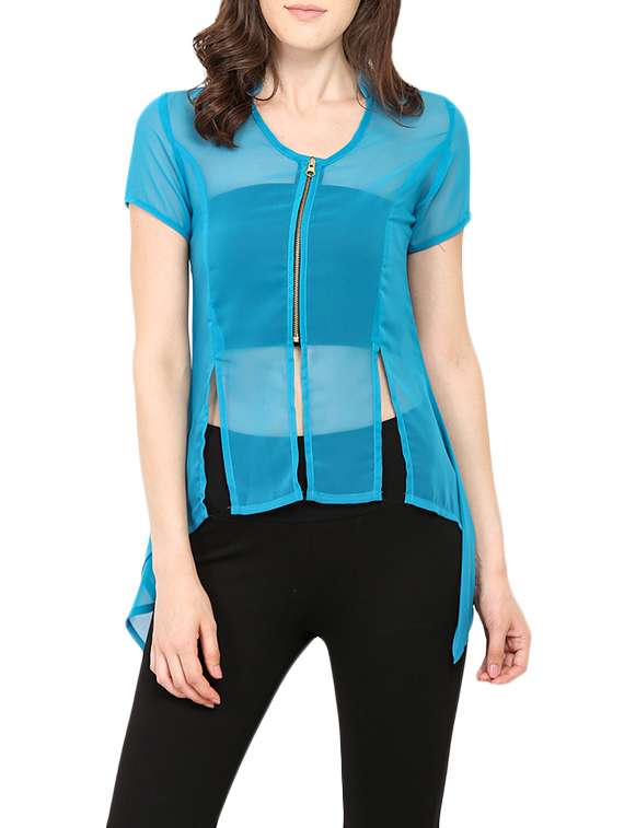 light blue high low top - 13733779 -  Zoom Image - 0