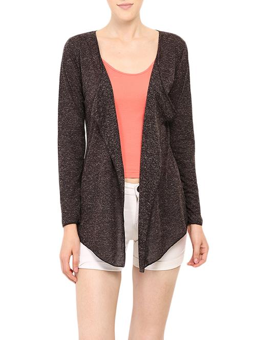 black viscose casual shrug - 13733781 - Standard Image - 0