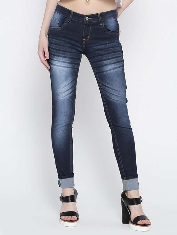 dark blue skinny fit denim jean