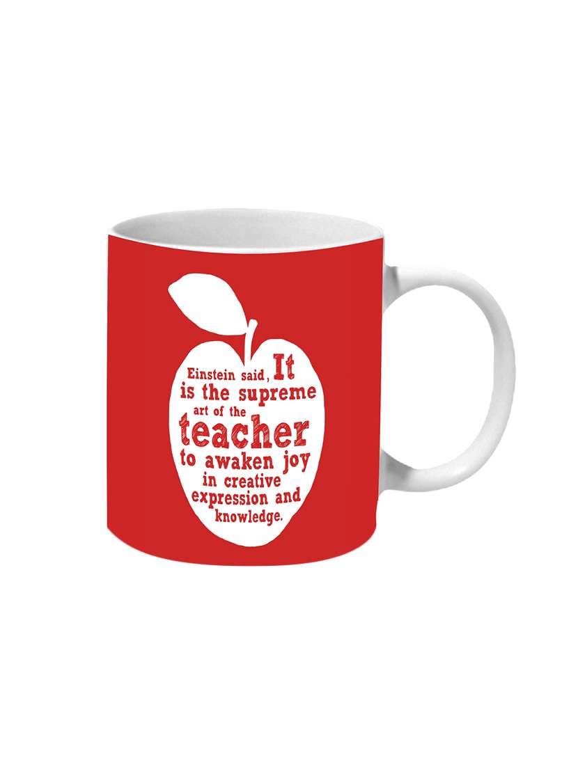 mooch wale einstine quote art of teacher ceramic mug