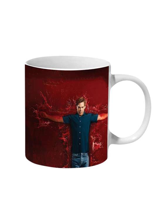 mooch wale dexter bloody splash ceramic mug