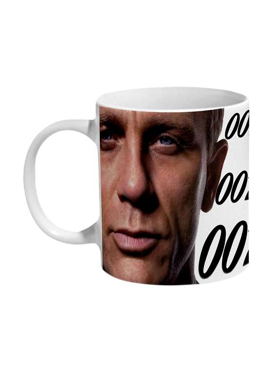 mooch wale daniel craig james bond 007 ceramic mug
