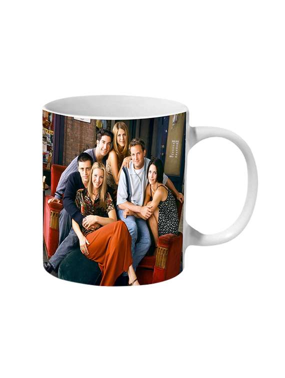 mooch wale friends on couch ceramic mug