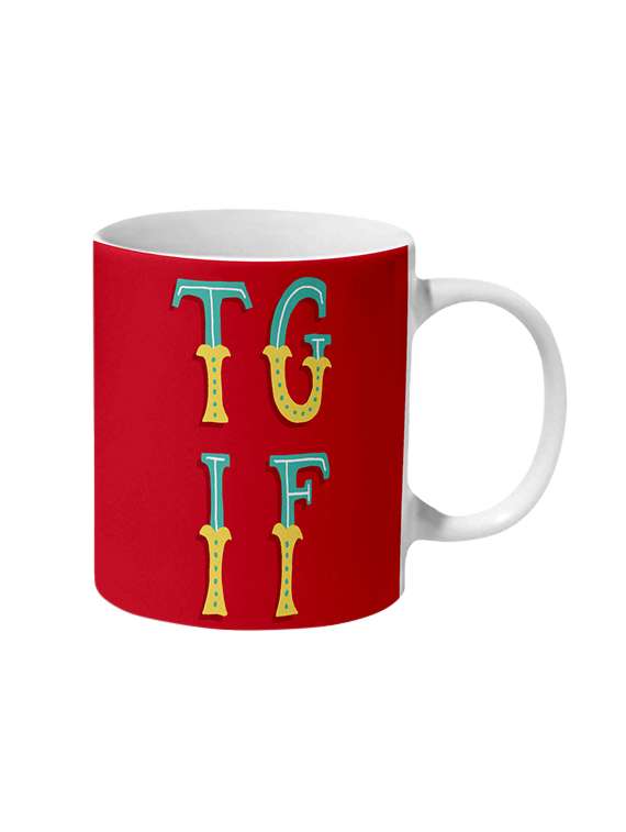 mooch wale tgif thank god its friday ceramic mug
