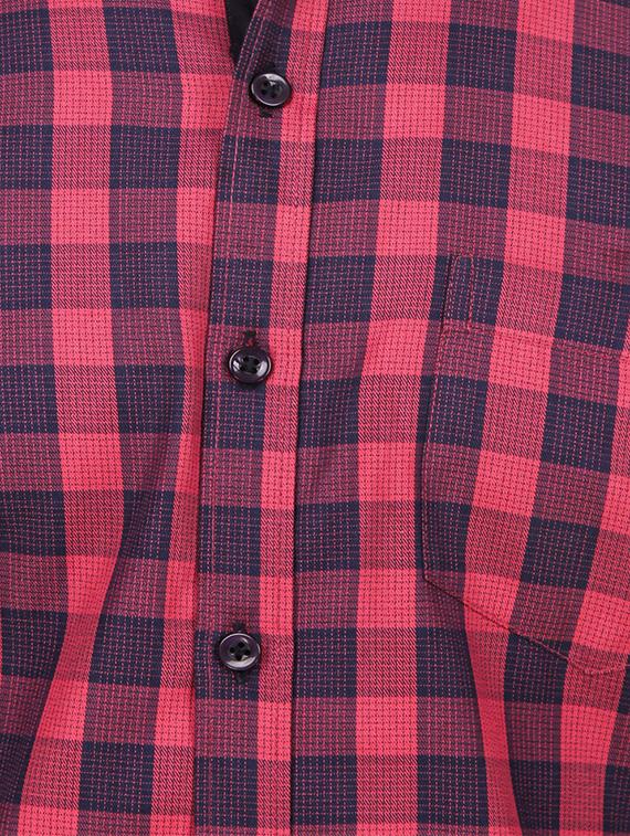 red cotton casual shirt - 13739531 - Standard Image - 3