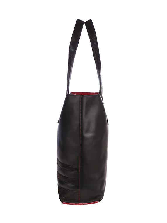 black leatherette regular tote - 13740703 - Standard Image - 5