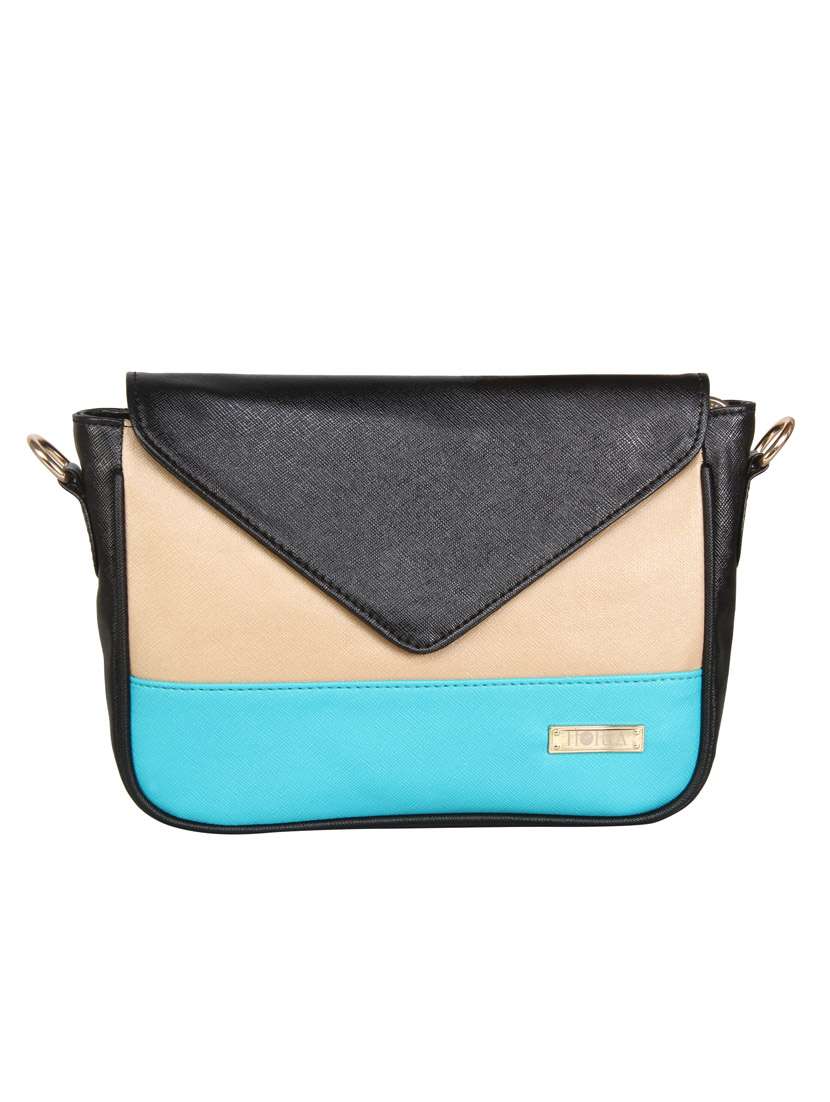 black leatherette regular sling bag - 13740715 - Zoom Image - 0