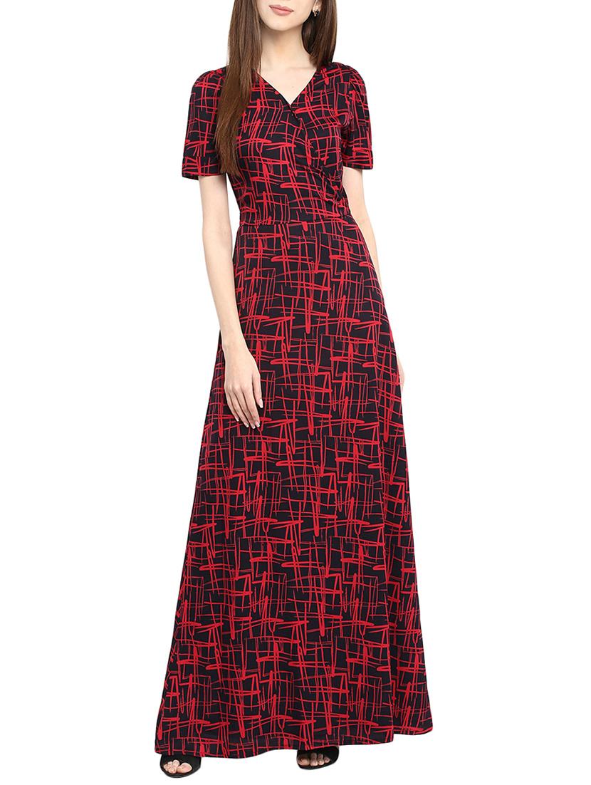 black crepe maxi dress - 13741079 - Zoom Image - 0