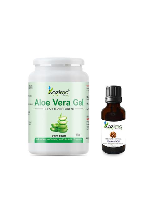 kazima aloe vera gel and kazima almond oil - 13744449 - Standard Image - 0