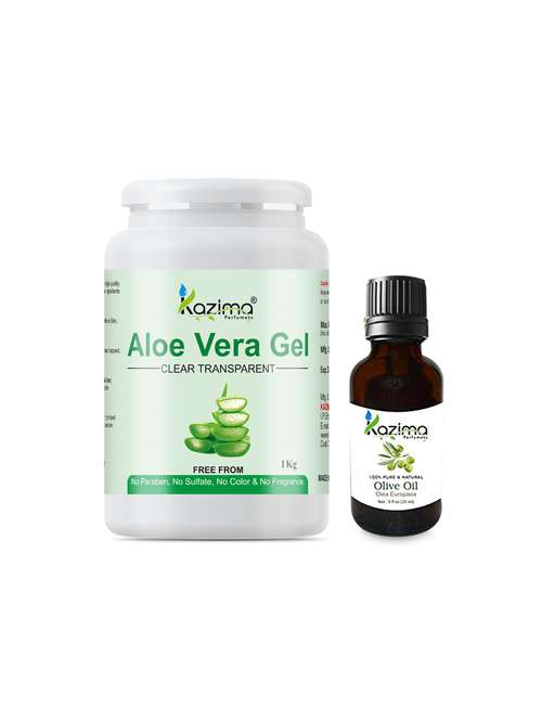 aloe vera gel raw (1kg) and olive oil (15ml) - 13744451 - Standard Image - 0