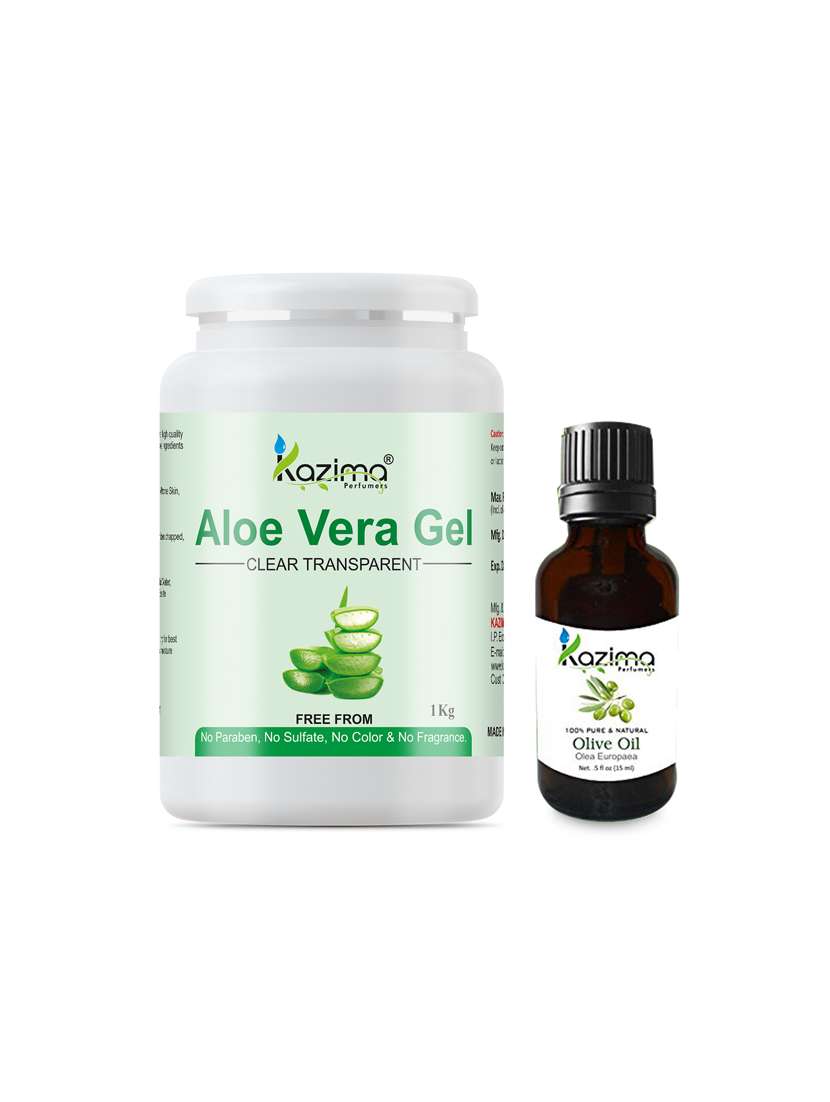 aloe vera gel raw (1kg) and olive oil (15ml) - 13744451 - Zoom Image - 0