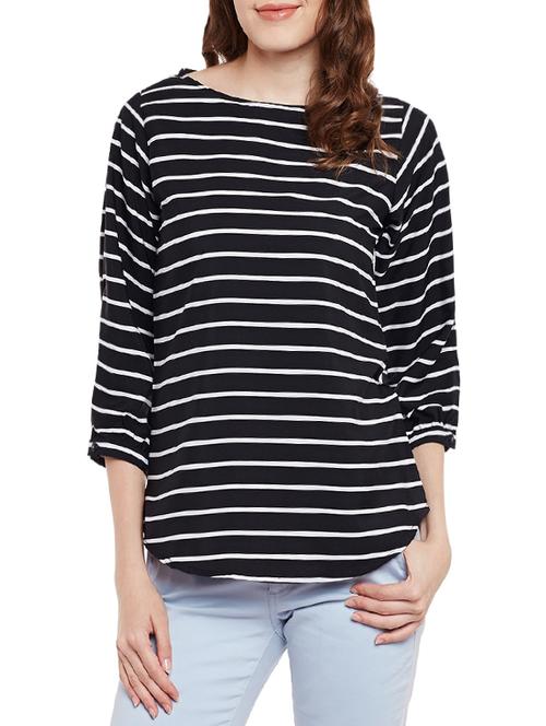 women's striped boat neck t-shirt - 13744558 -  Standard Image - 0