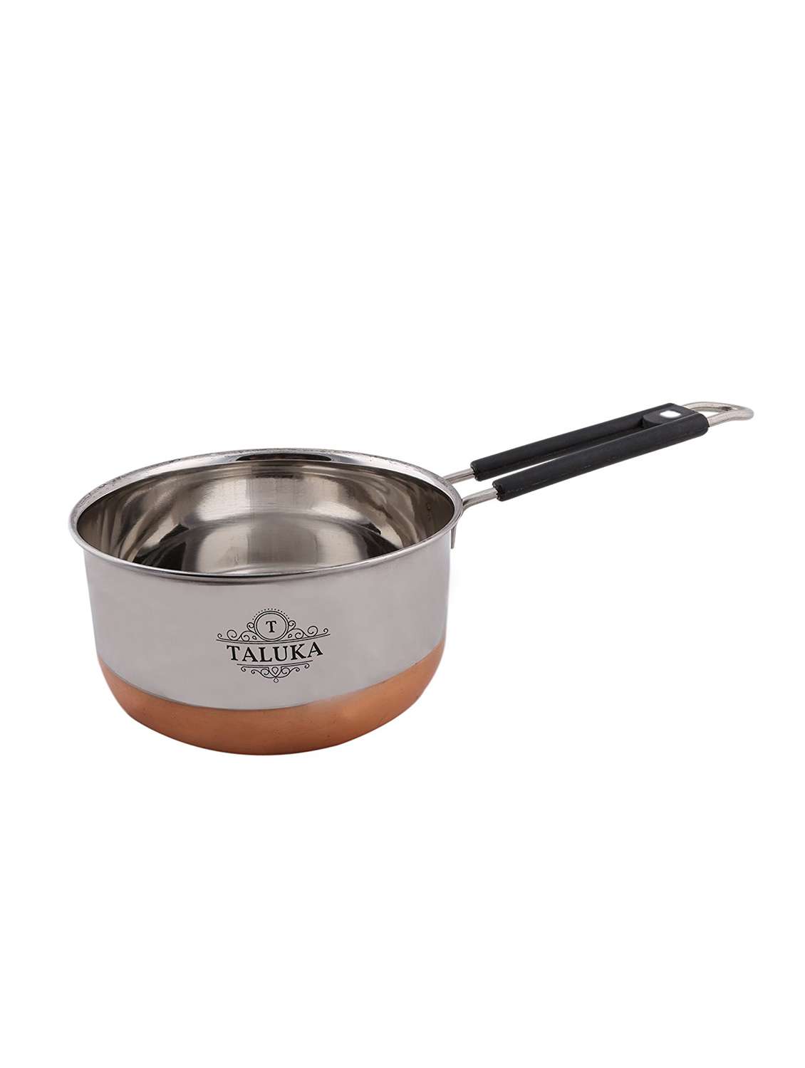 stainless steel & copper bottom 2 ltrs saucepan
