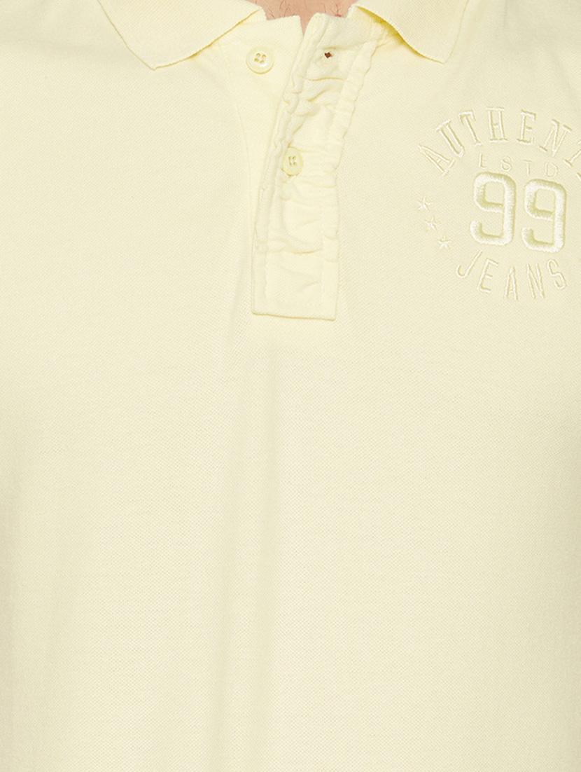 solid cream cotton t-shirt - 13747795 - Standard Image - 3