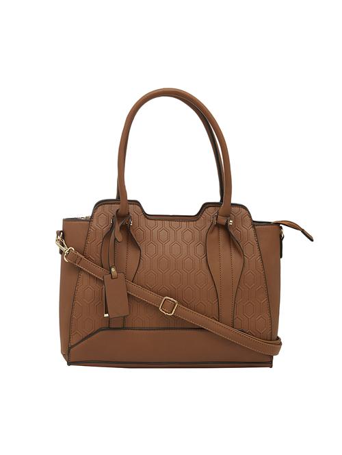 tan leatherette regular handbag - 13756878 - Standard Image - 0