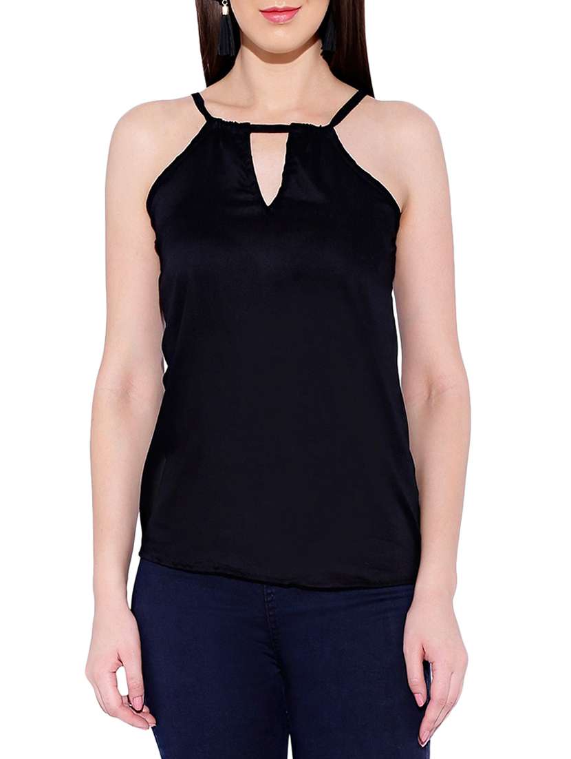 women's straight key hole neck top - 13758180 - Zoom Image - 0