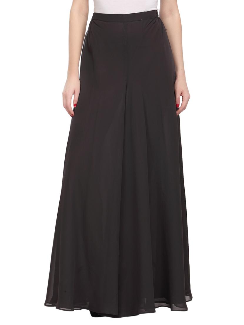solid dark grey palazzo - 13759683 -  Zoom Image - 0