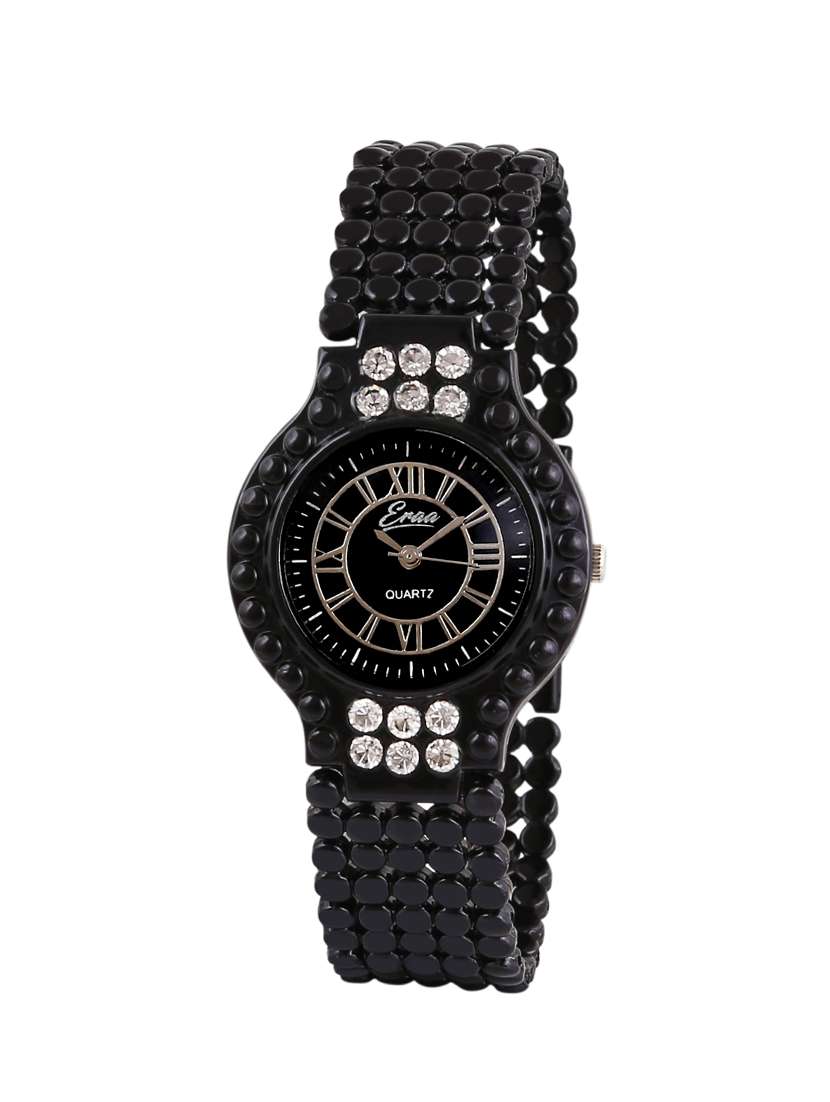 Buy online Eraa Women's Black Metallic Casual Analog Watch from
