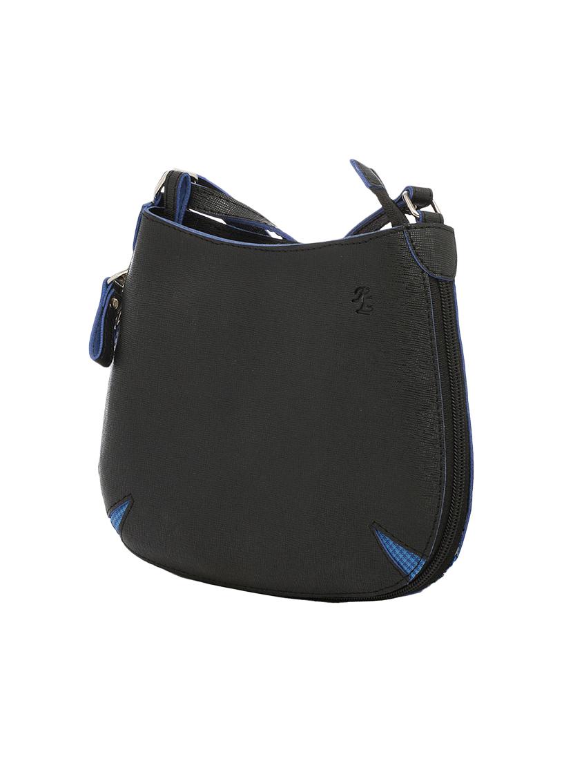 black leatherette regular sling bag - 13760585 - Standard Image - 3
