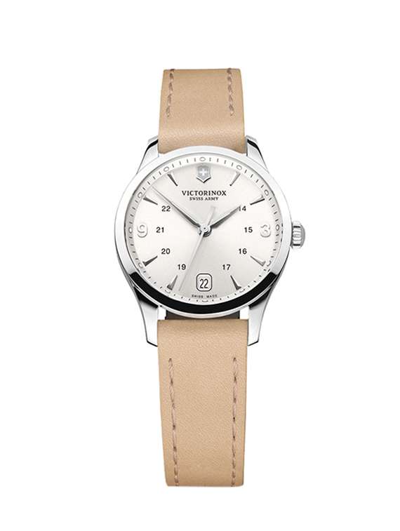 victorinox silver dial watch for women - 241541