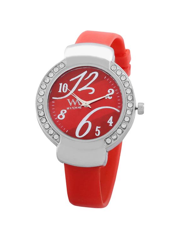 watch me red analog watch for girls and women - 13768893 - Zoom Image - 0
