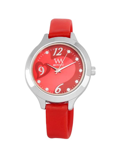 watch me red analog watch for girls and women - 13768897 - Standard Image - 0