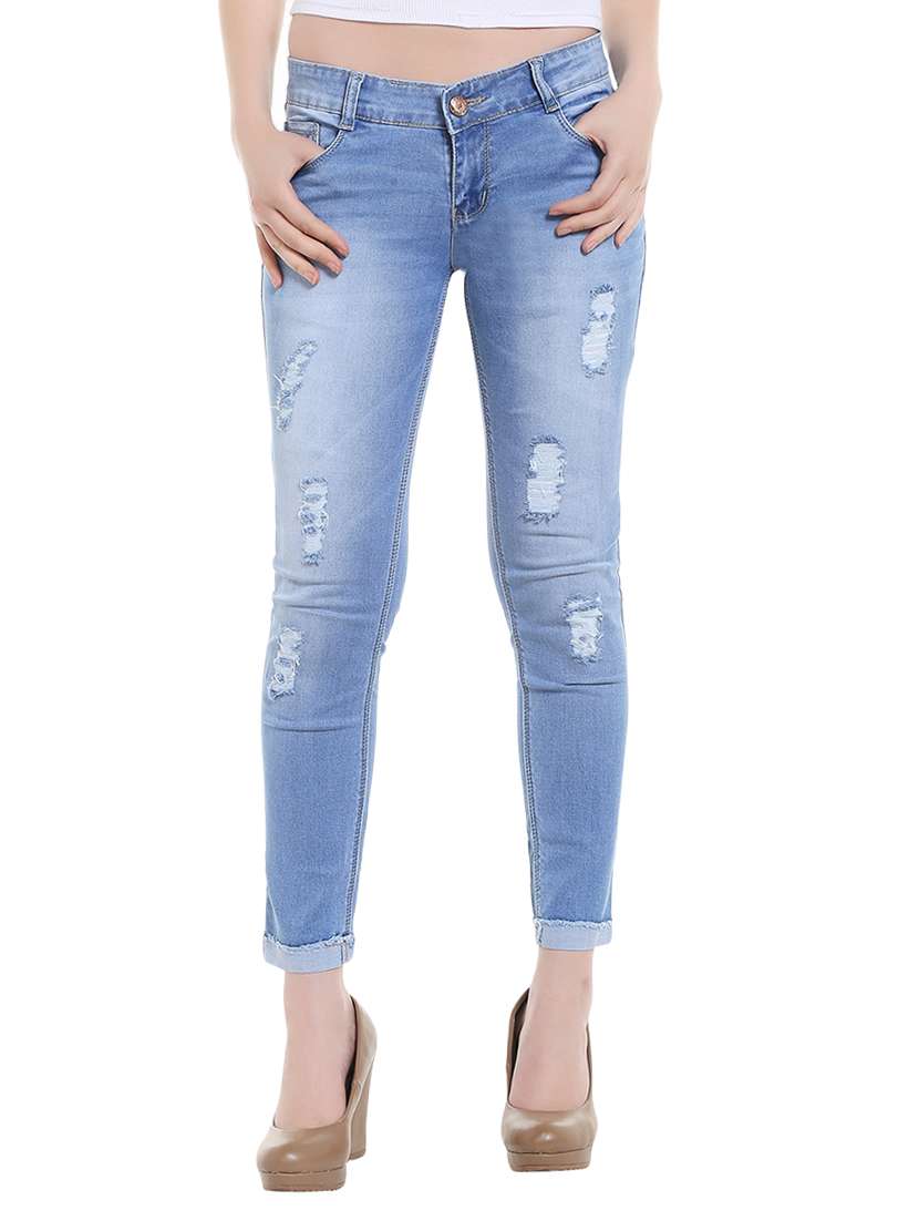 light blue denim jeans