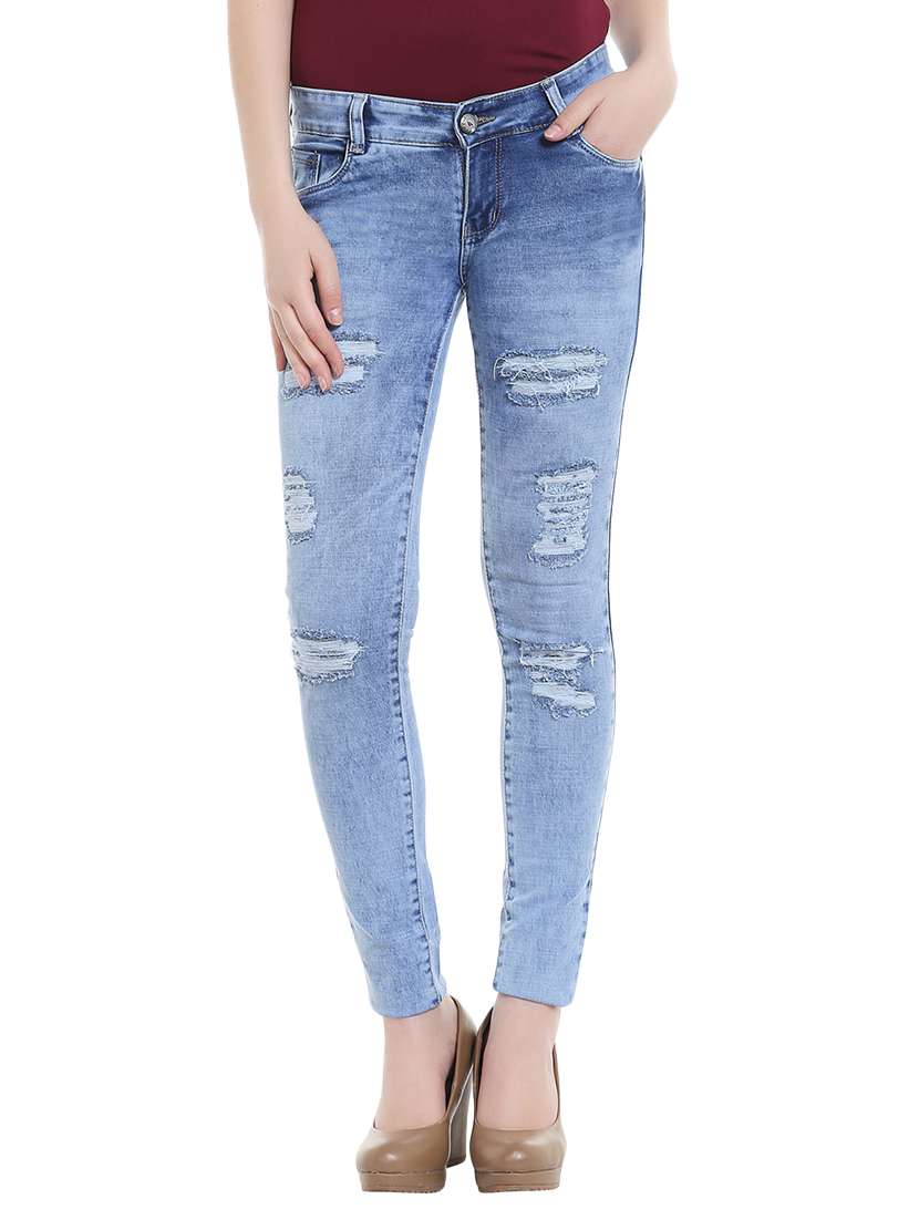 light blue denim jeans