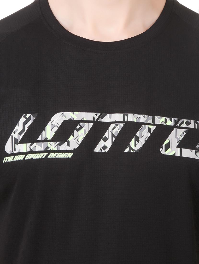 black printed polyester t-shirt - 13772120 - Standard Image - 3