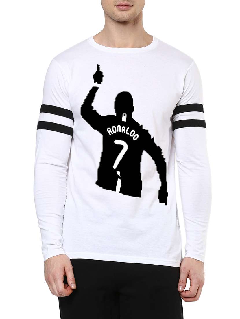 Monochrome white cotton t-shirt