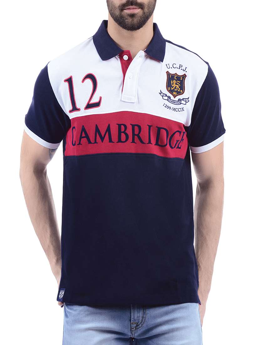 color block cotton t-shirt