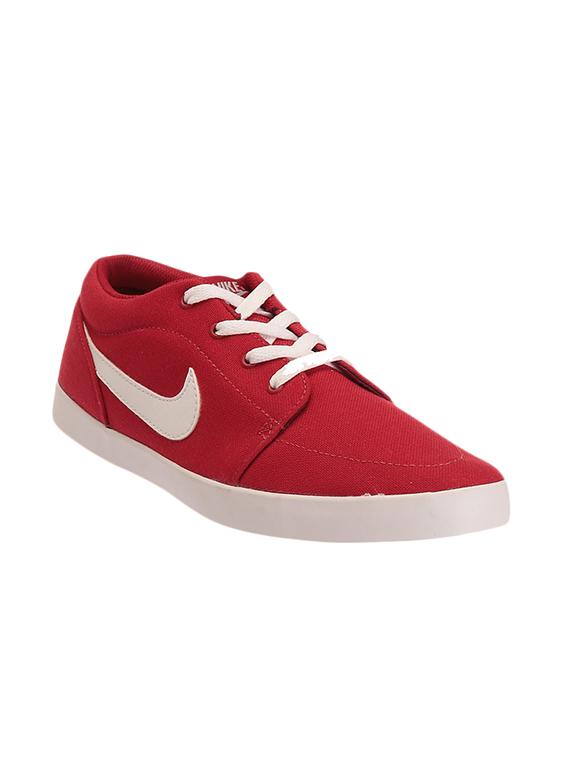 red canvas lace up sneaker - 13773835 -  Zoom Image - 0