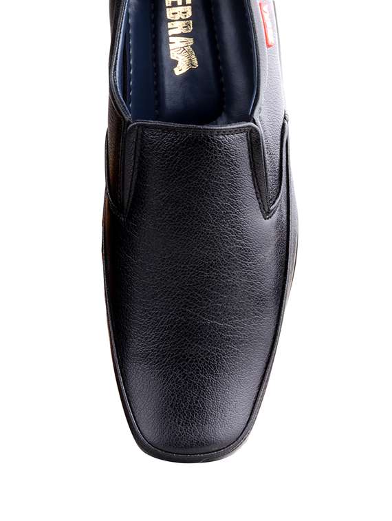 black leather formal slip on - 13774315 -  Standard Image - 3