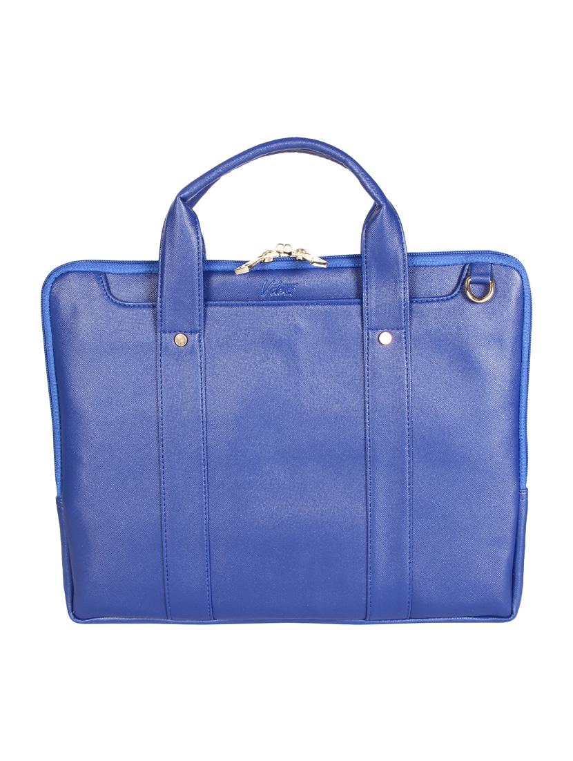 blue leatherette laptop bag - 13776021 - Zoom Image - 0
