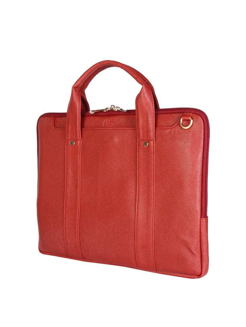 red leatherette laptop bag - 13776025 -  Standard Image - 3