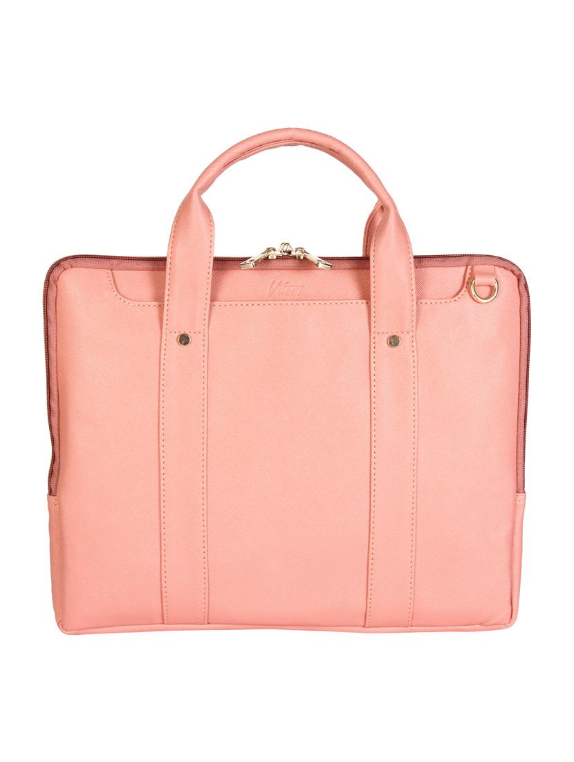 pink leatherette laptop bag - 13776026 -  Zoom Image - 0
