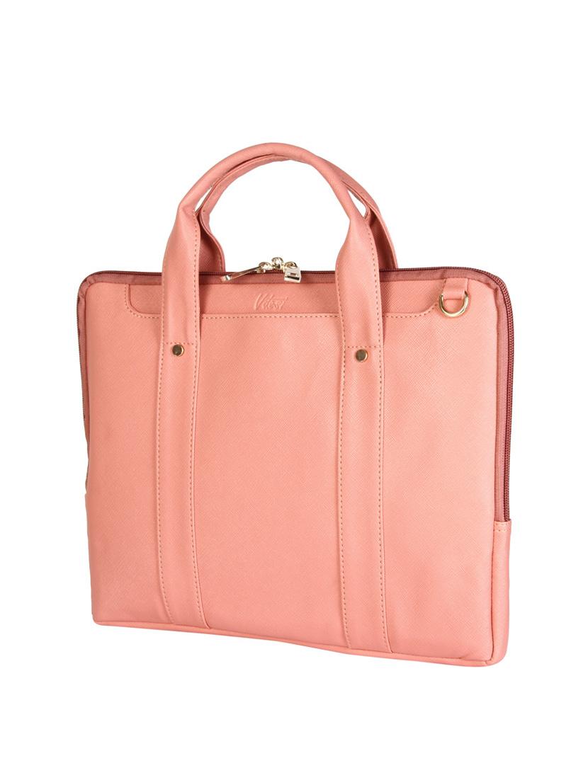 pink leatherette laptop bag - 13776026 - Standard Image - 3