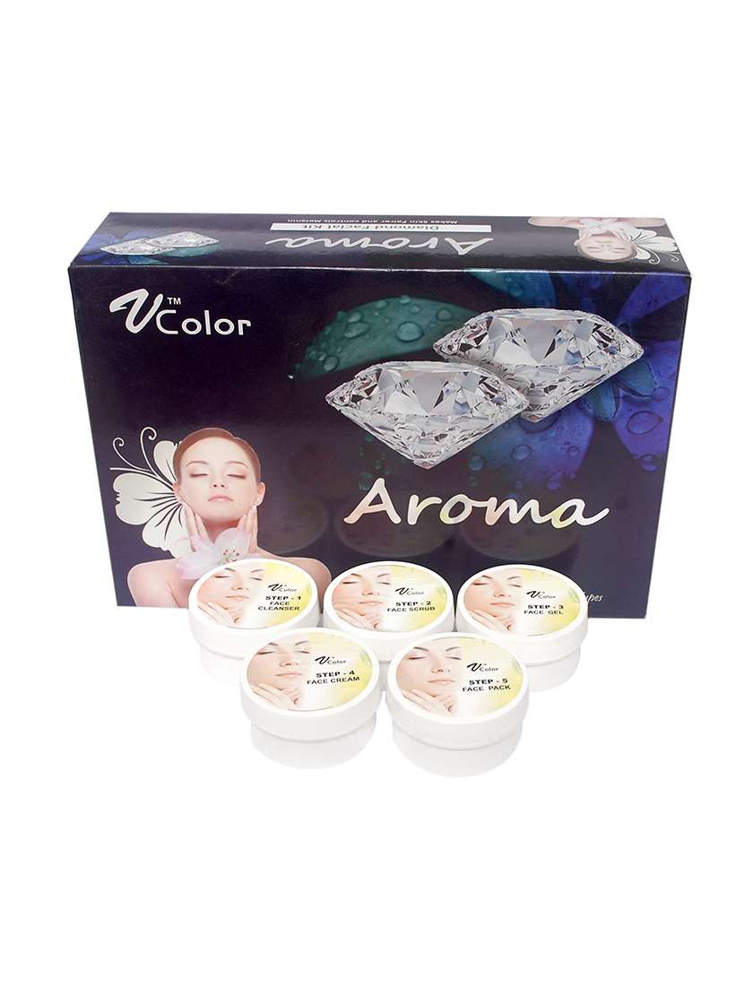 v-color aroma diamond facial kit 270 g (5 steps)