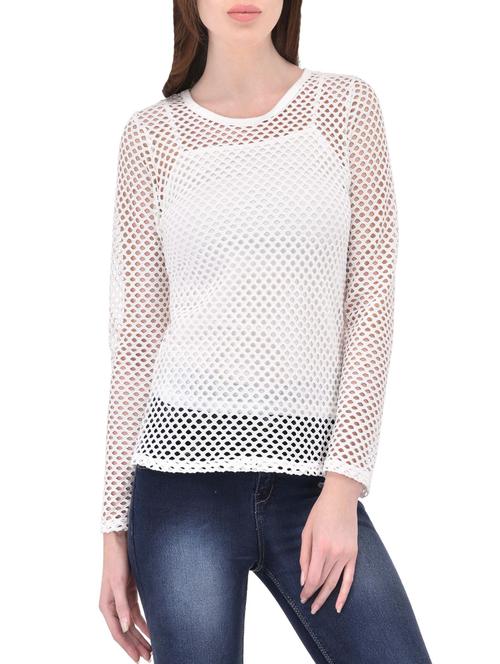 white net regular top - 13776923 - Standard Image - 0