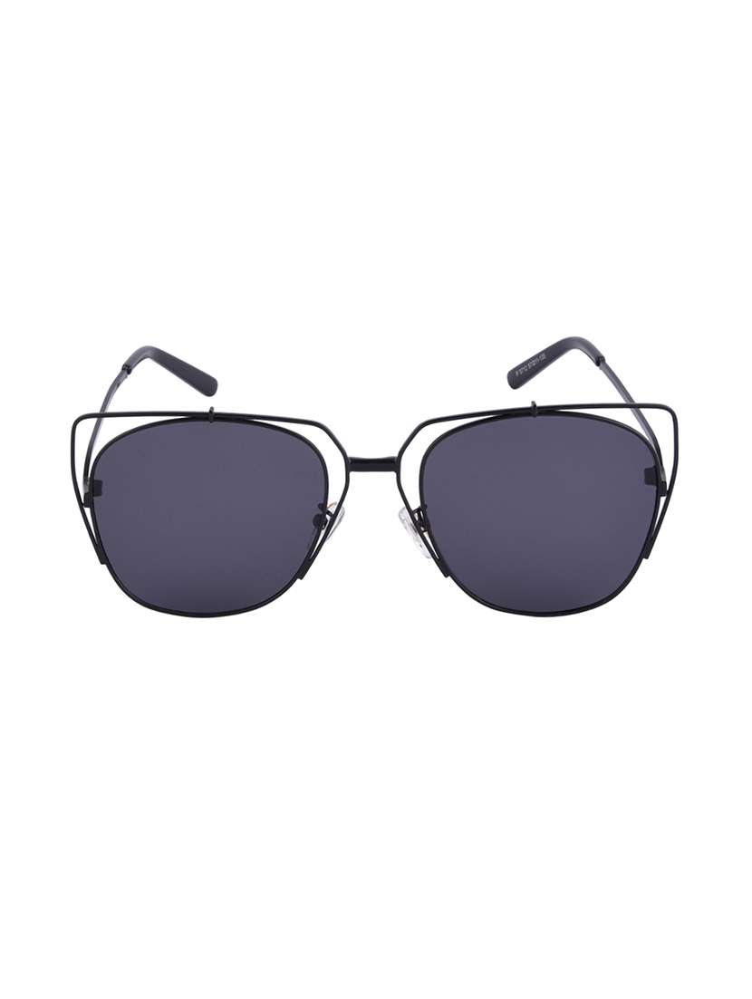 6by6 black square unisex polarised sunglasses