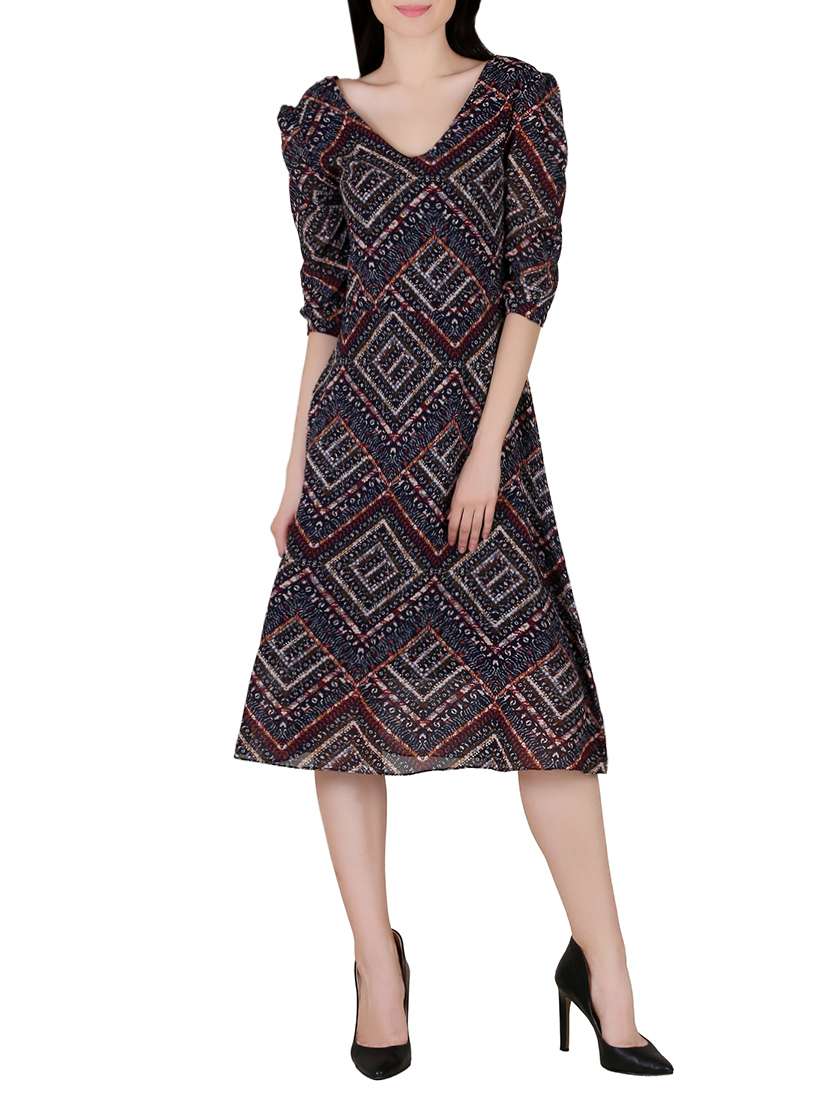 black georgette dress