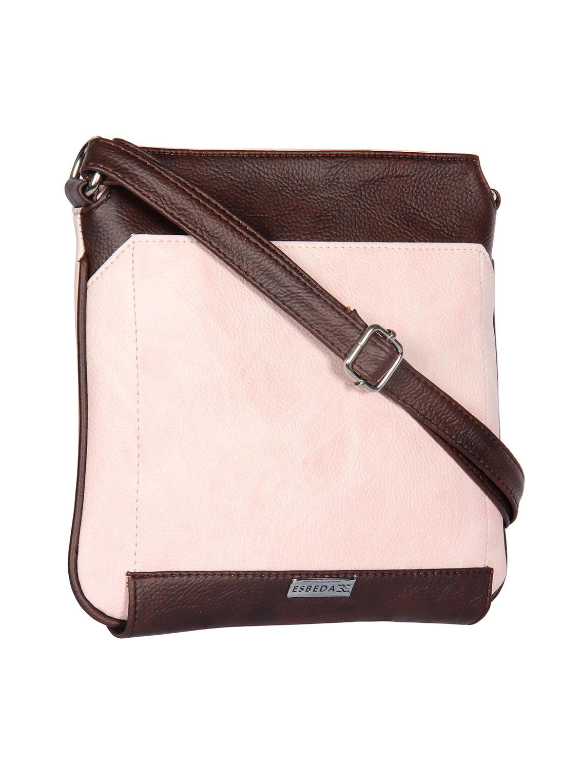pink leatherette regular sling bag - 13785990 - Standard Image - 3