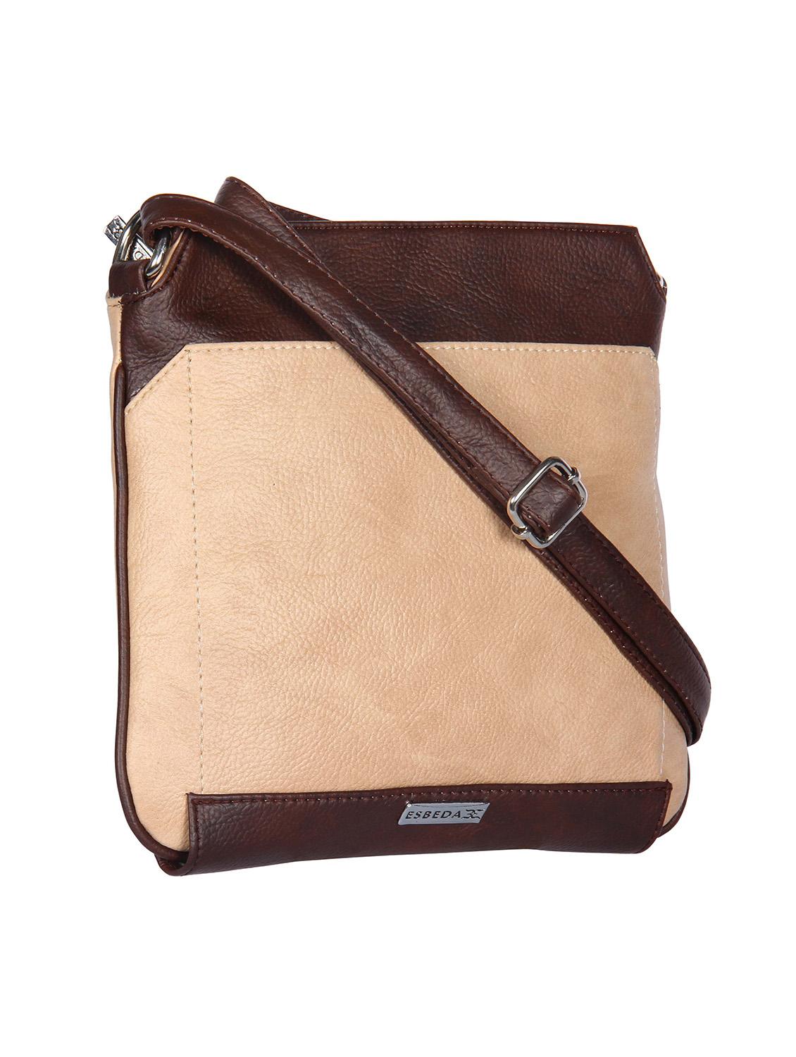 beige leatherette regular sling bag - 13785991 - Standard Image - 3